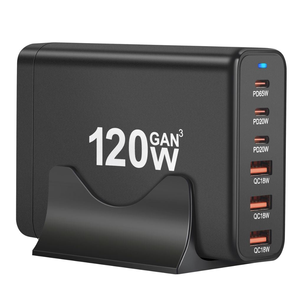 120W GaN 6-Port USB-C Charger