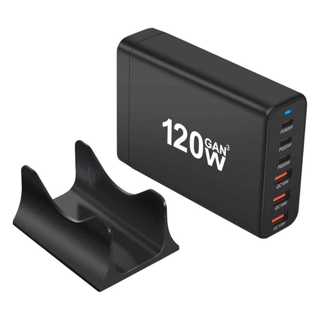 120W GaN 6-Port USB-C Charger