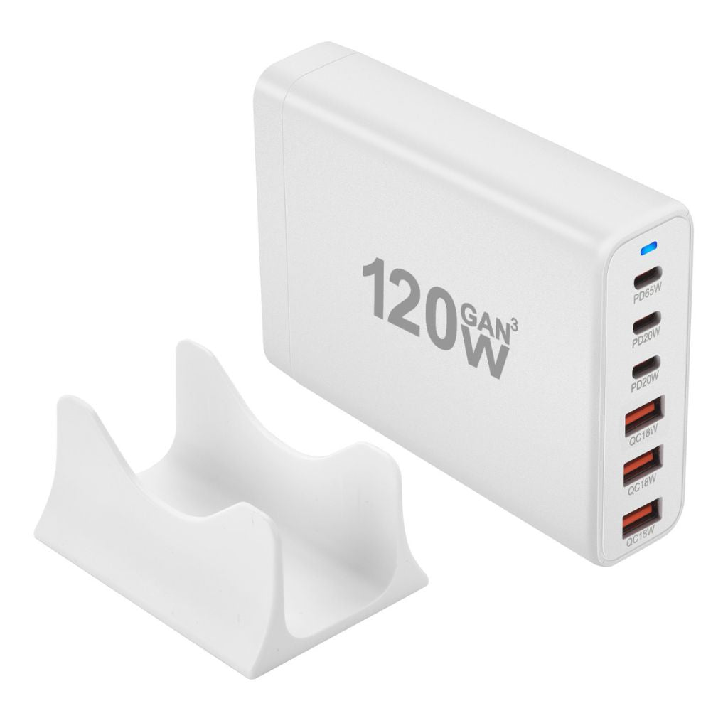 120W GaN 6-Port USB-C Charger