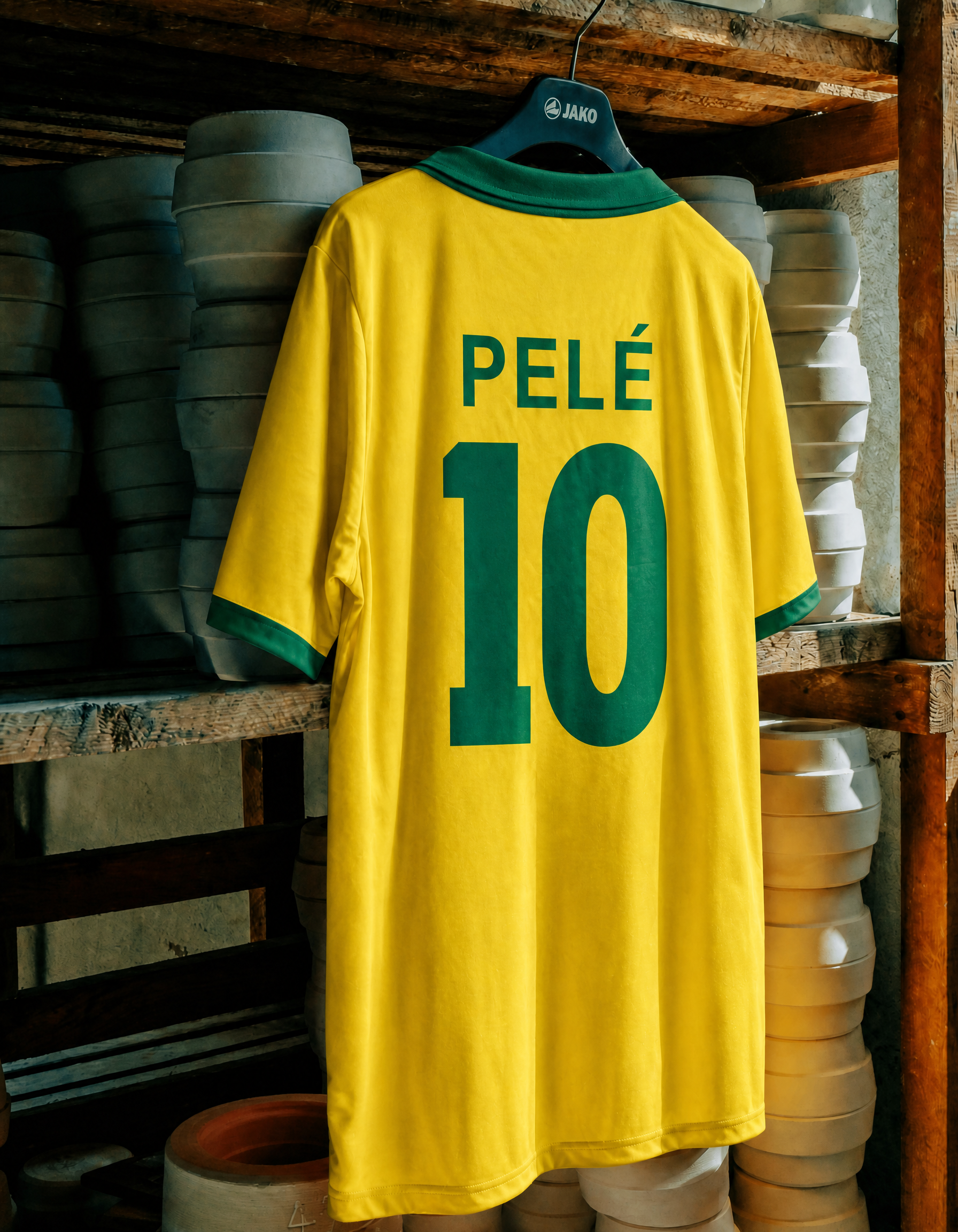 Brazil Jersey Home 1958 World Cup Victory - NO NAME NO NUMBER