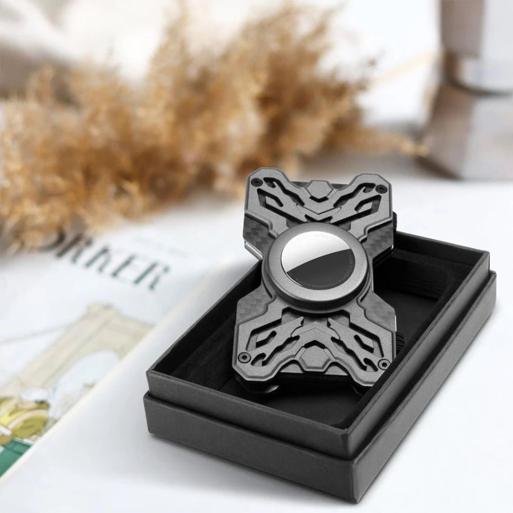 Carbon AirTag Wallet