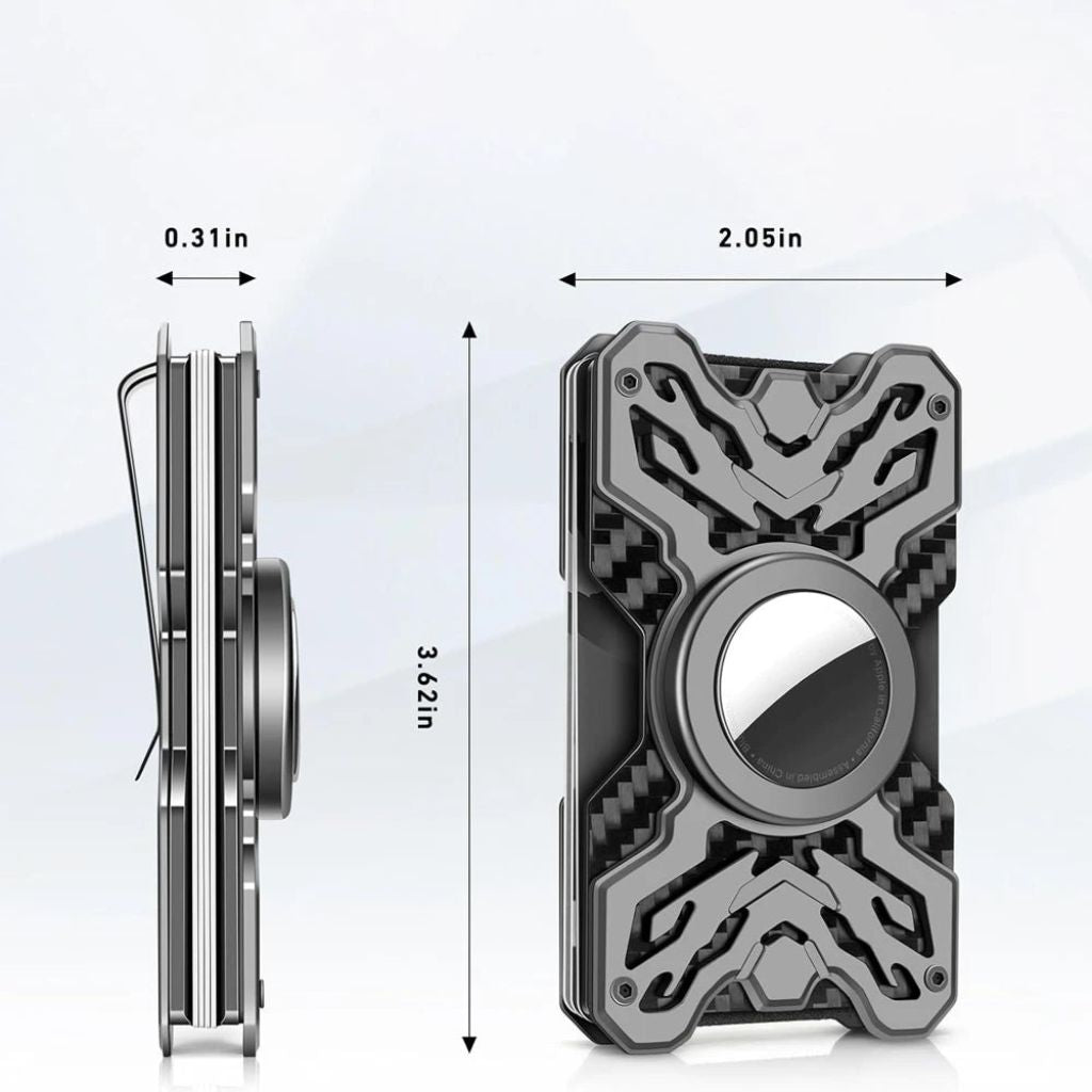 Carbon AirTag Wallet