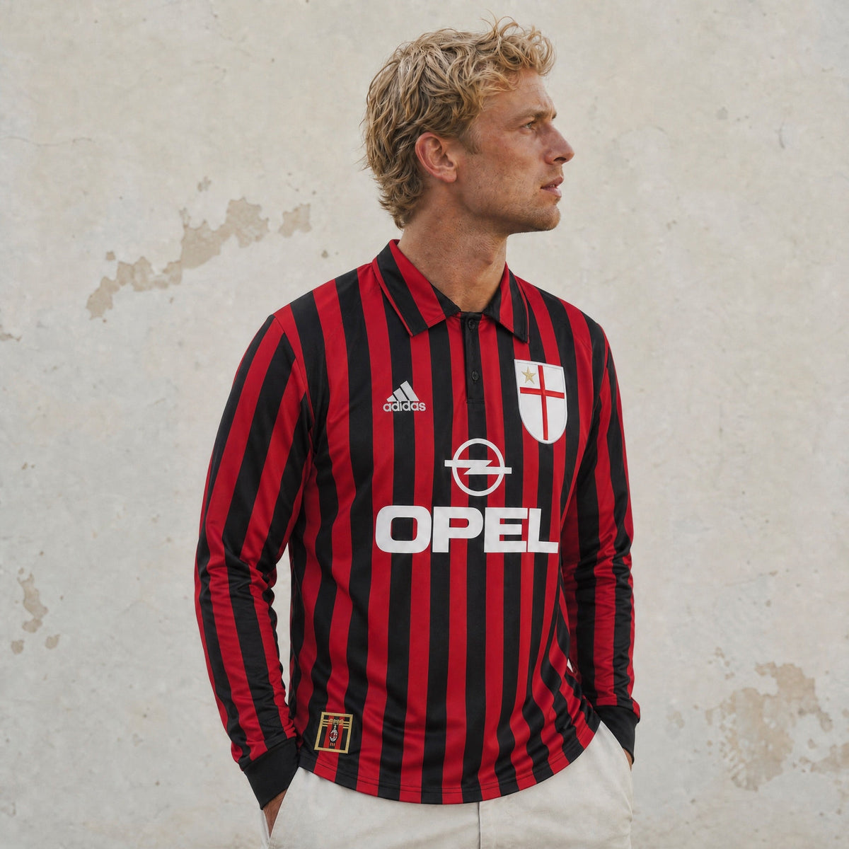 Maldini Milan Home Long Jersey 1999/00
