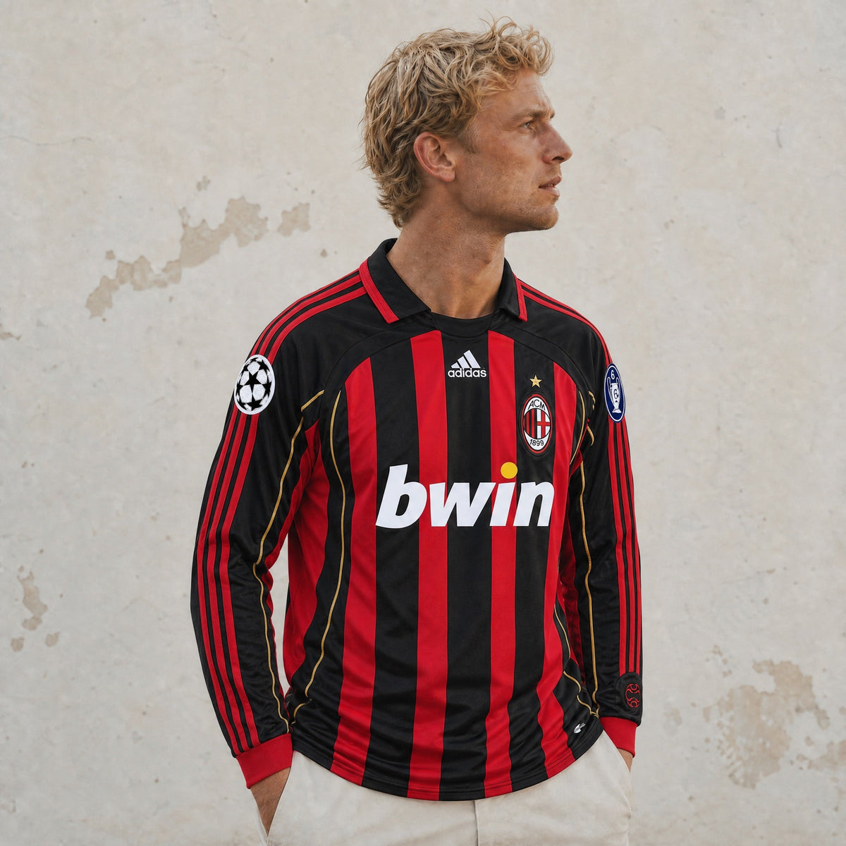 Maldini Milan Home Long Jersey 2006/07
