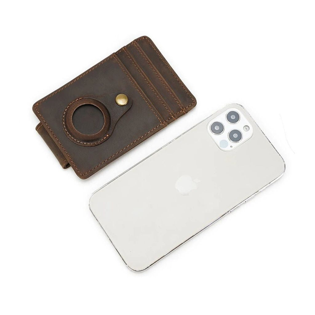 Slim AirTag Leather Wallet