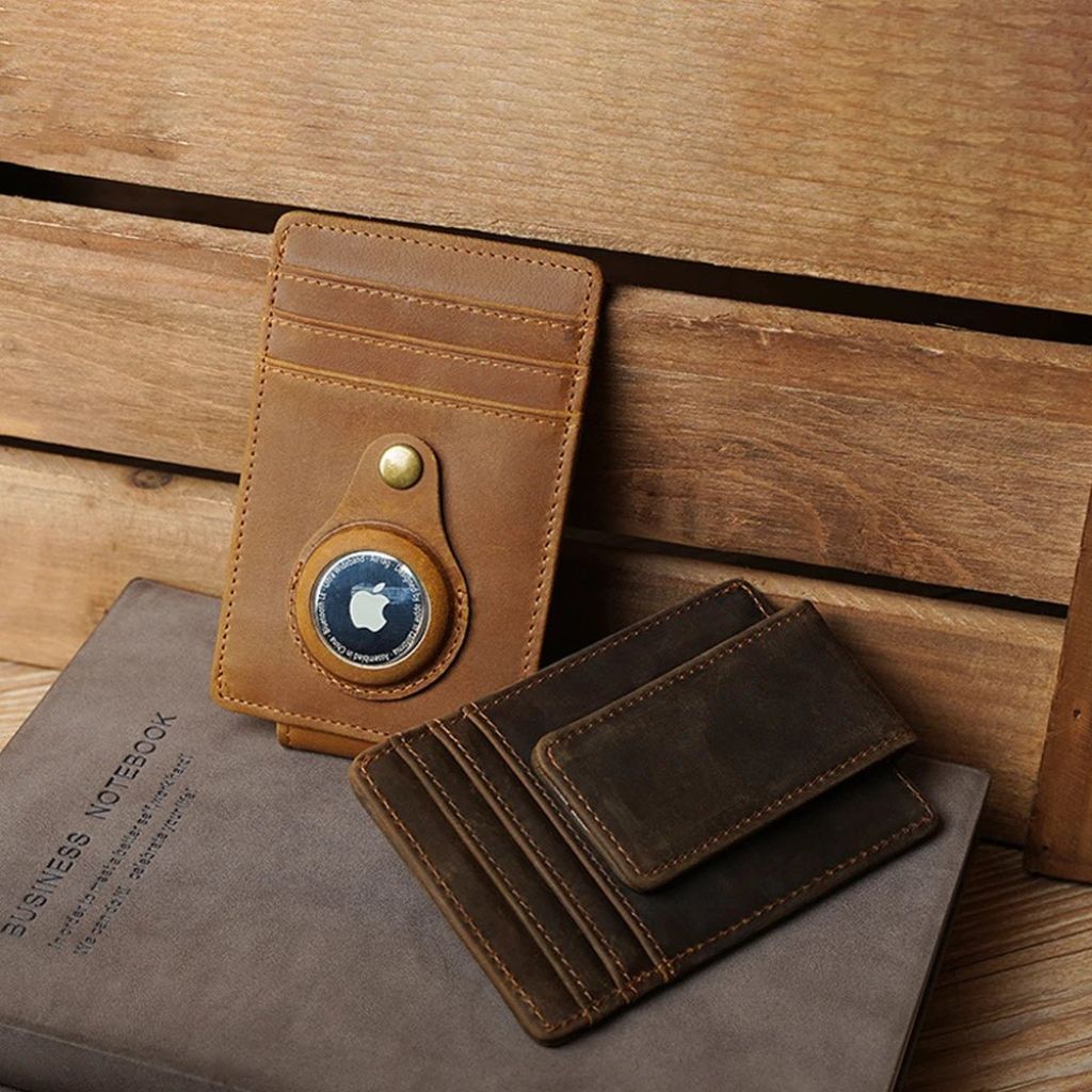 Slim AirTag Leather Wallet