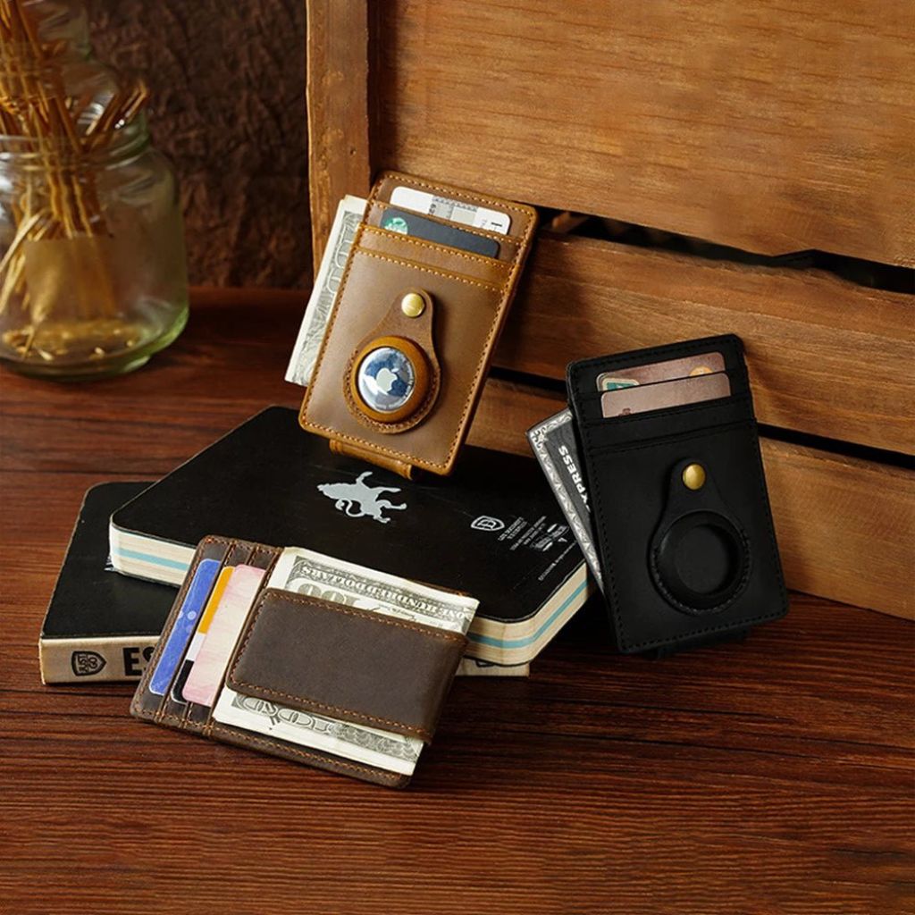 Slim AirTag Leather Wallet