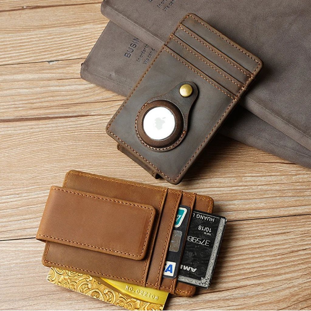 Slim AirTag Leather Wallet