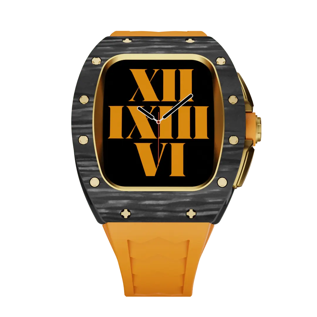 Carbon Fiber Case & Silicone Band for Apple Watch