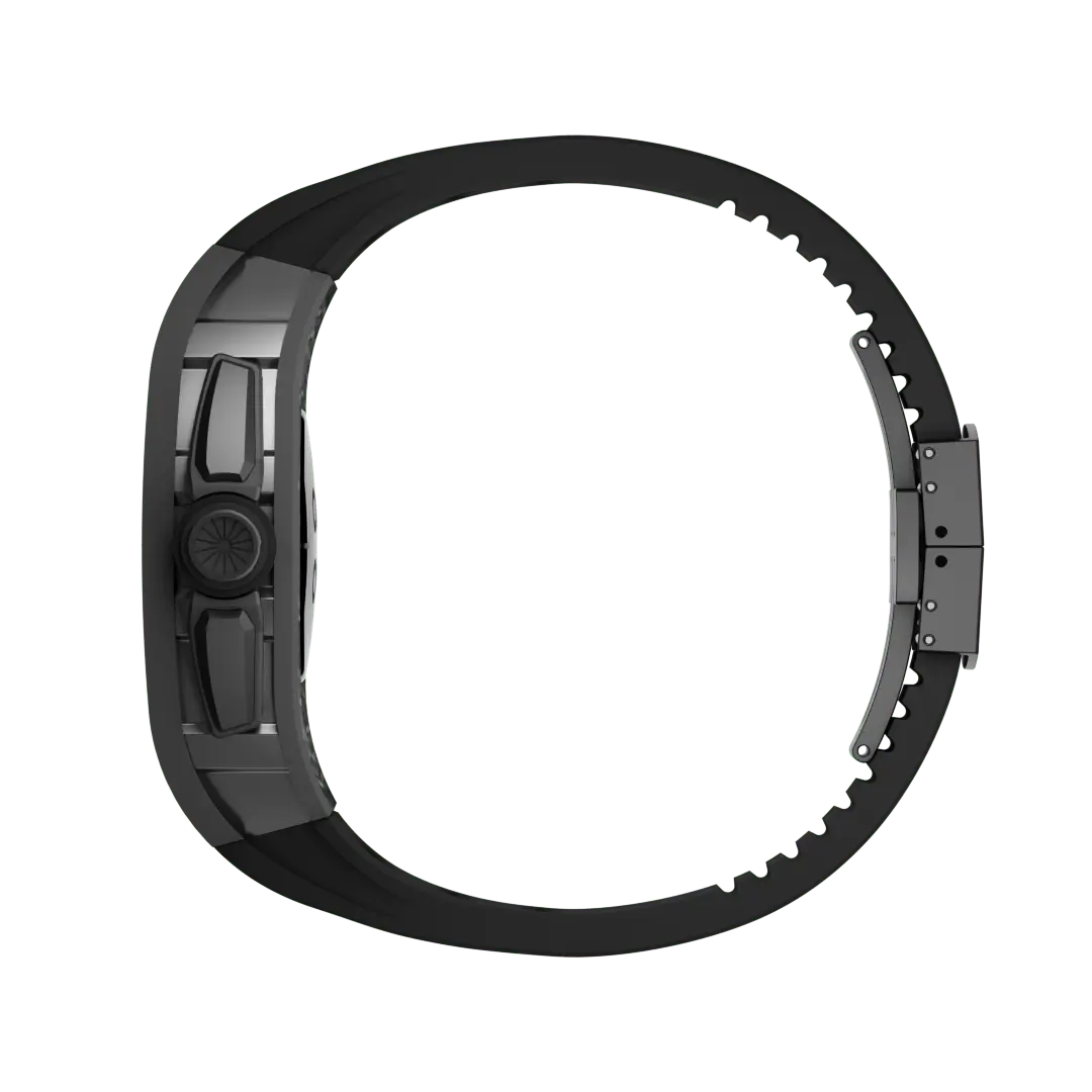 Carbon Fiber Case & Silicone Band for Apple Watch
