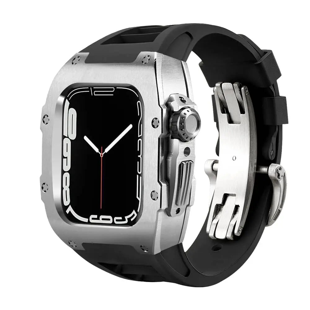 Titanium Case & Silicone Band for Apple Watch 1