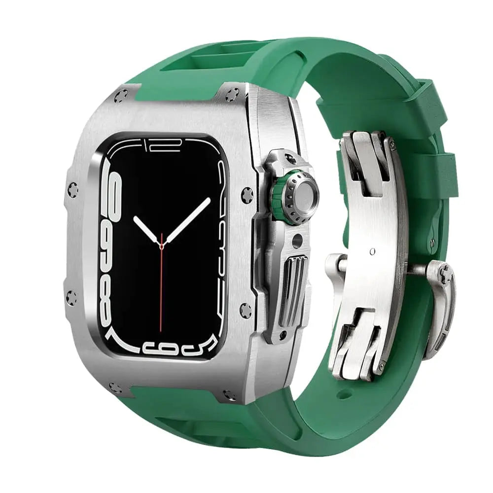 Titanium Case & Silicone Band for Apple Watch 1