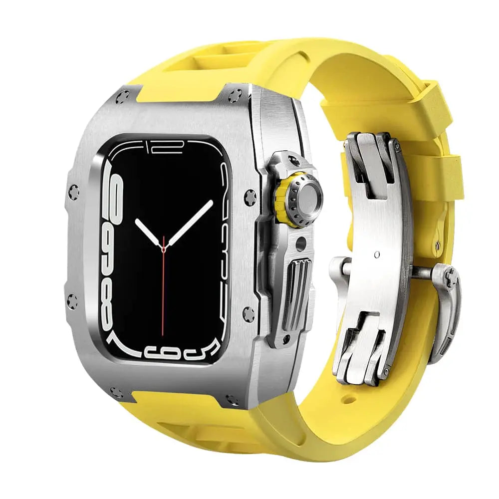 Titanium Case & Silicone Band for Apple Watch 1