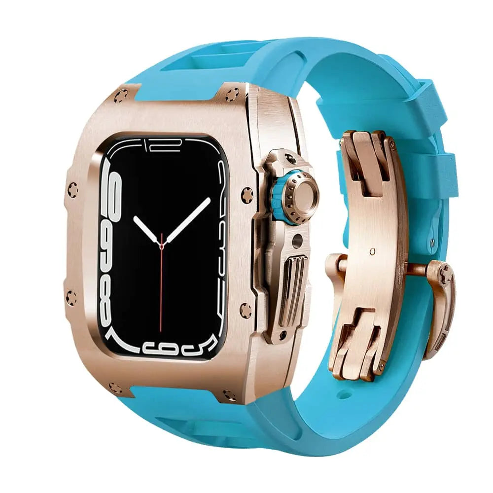 Titanium Case & Silicone Band for Apple Watch 1