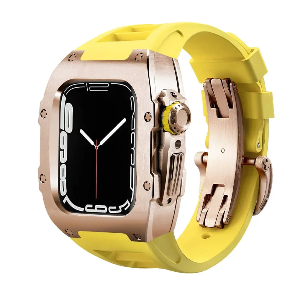Titanium Case & Silicone Band for Apple Watch 1