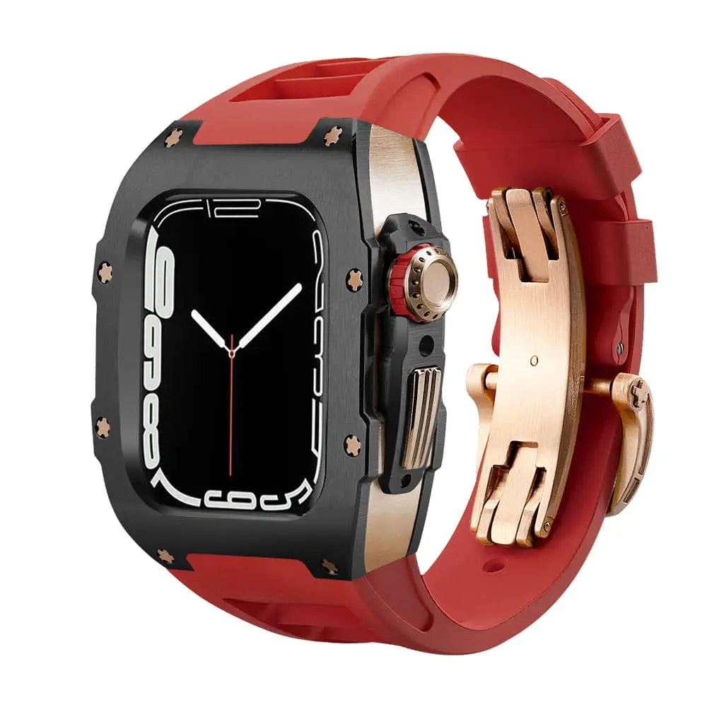 Titanium Case & Silicone Band for Apple Watch 1