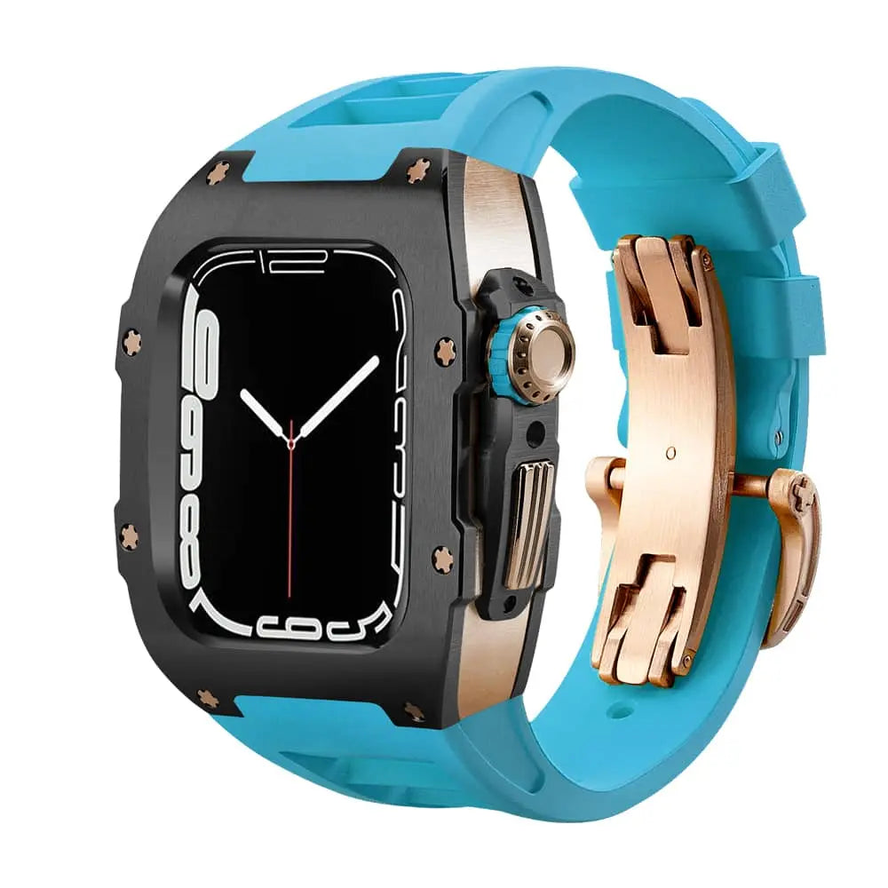 Titanium Case & Silicone Band for Apple Watch 1