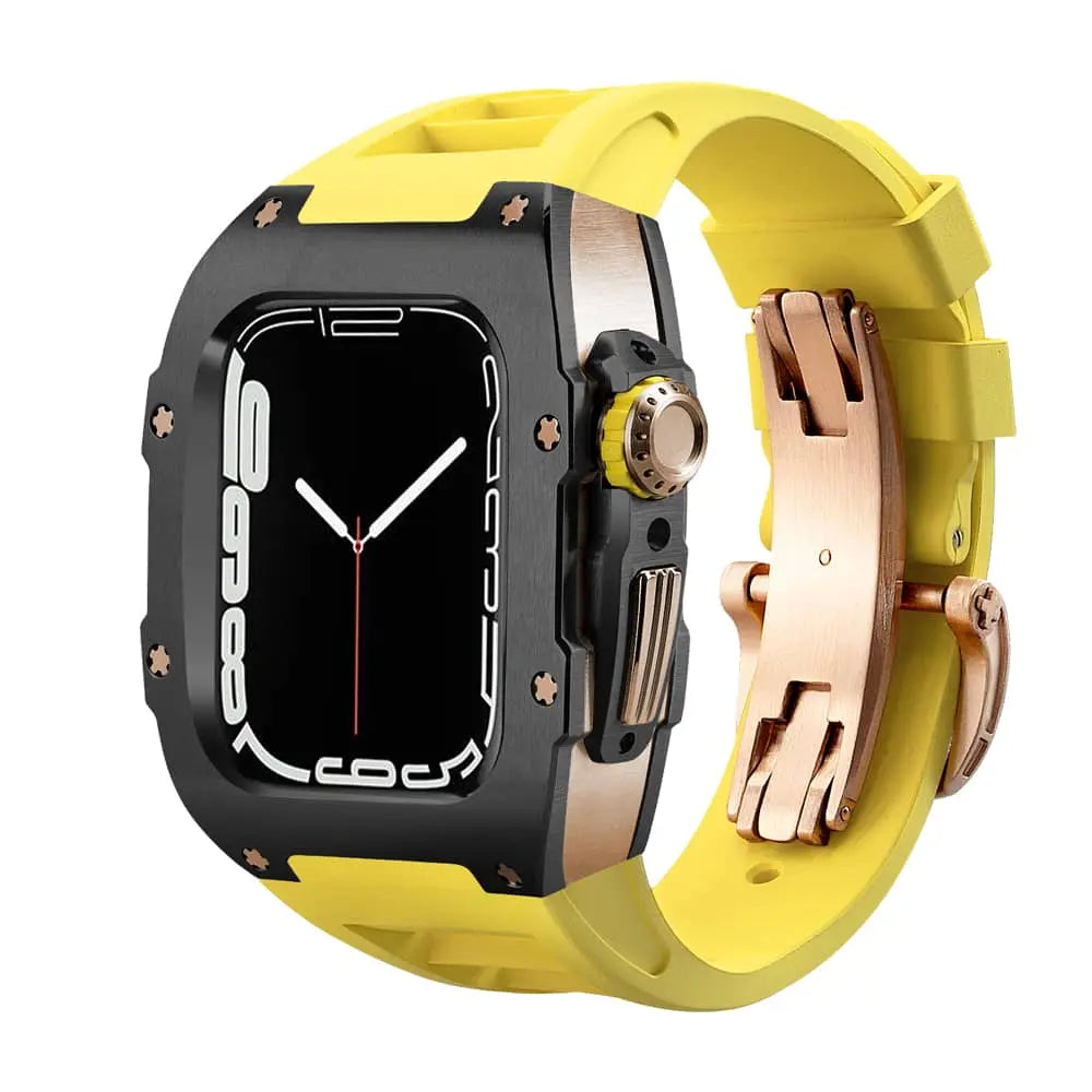 Titanium Case & Silicone Band for Apple Watch 1