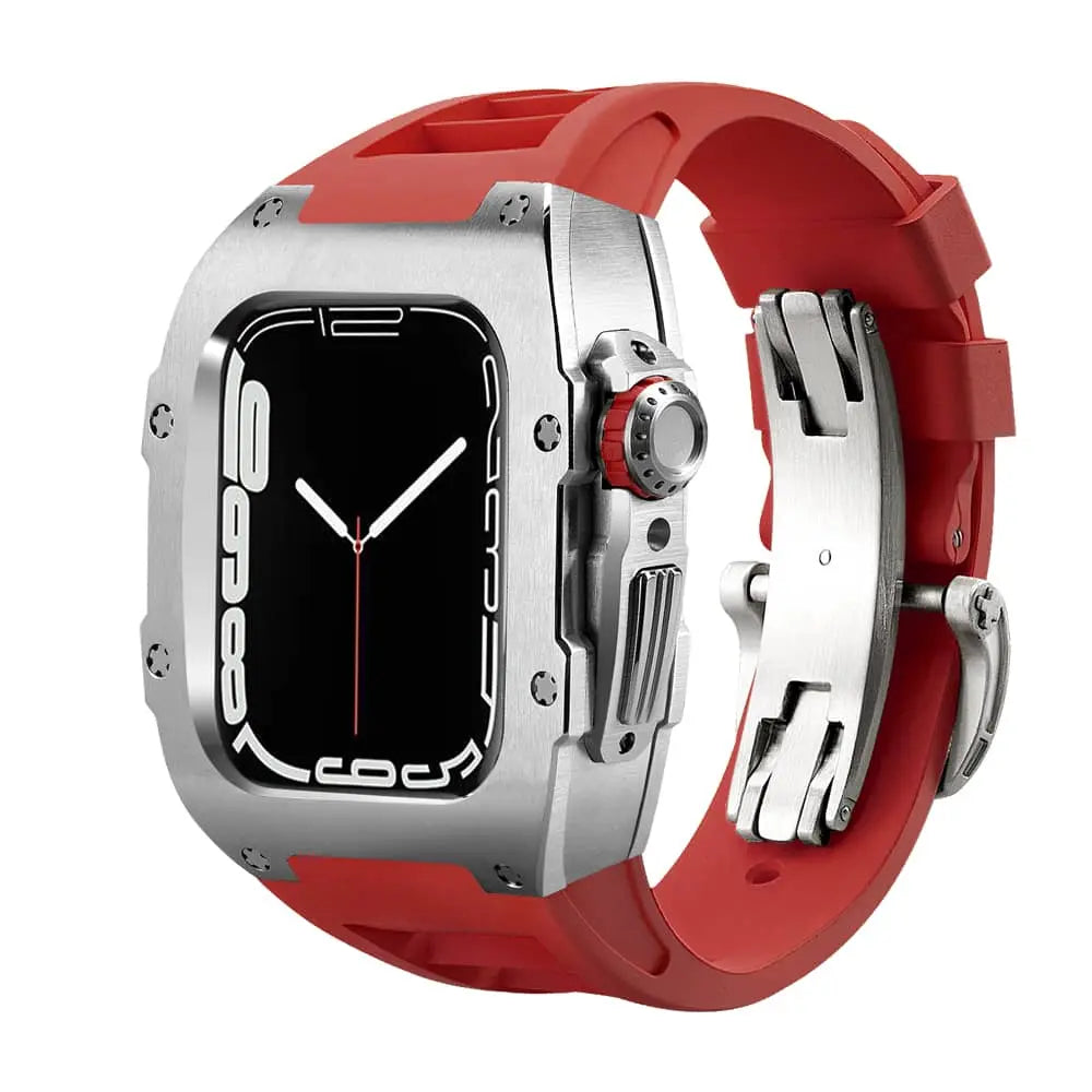 Titanium Case & Silicone Band for Apple Watch 1