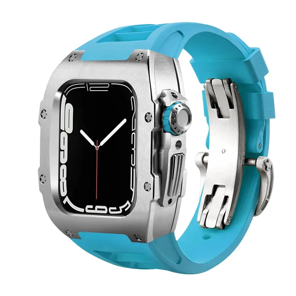 Titanium Case & Silicone Band for Apple Watch 1
