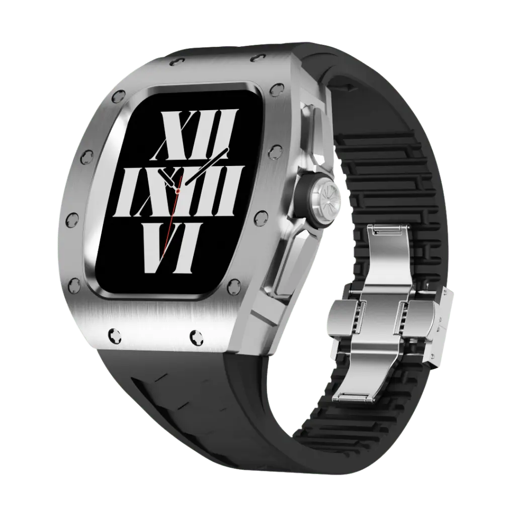 Titanium Case & Silicone Band for Apple Watch