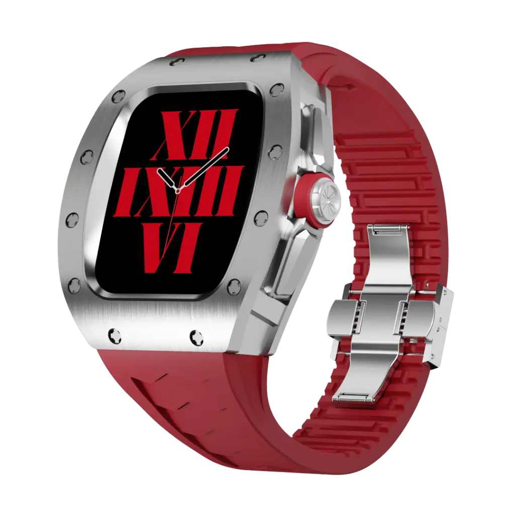 Titanium Case & Silicone Band for Apple Watch