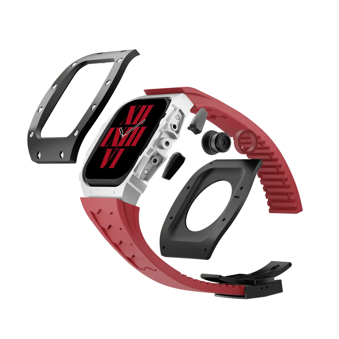 Titanium Case & Silicone Band for Apple Watch