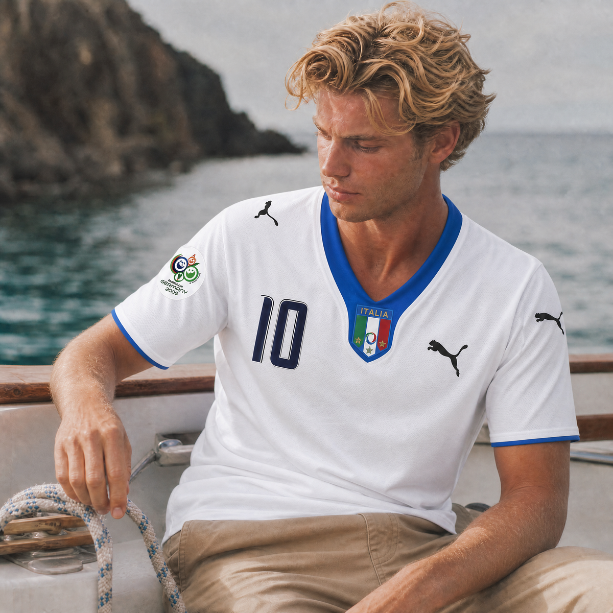 Totti Italy Away Jersey 2006