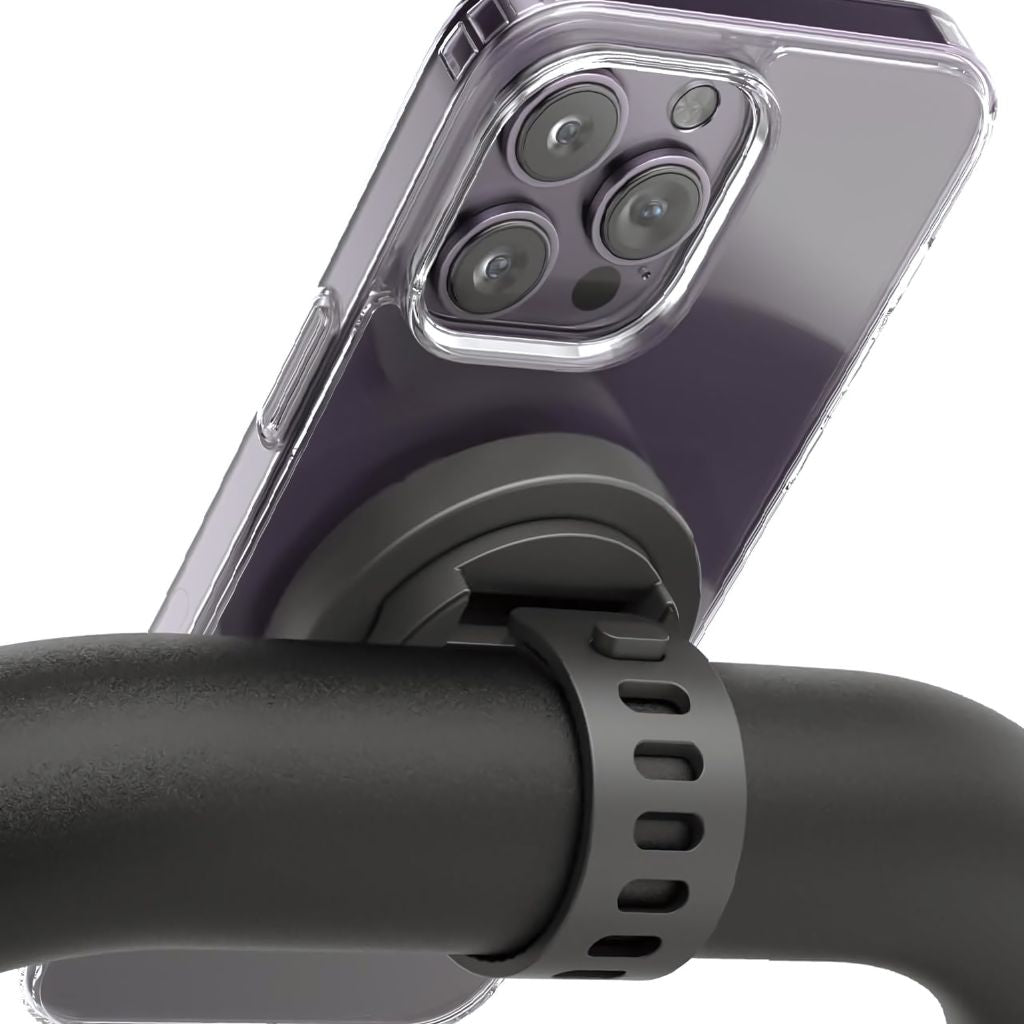 Magnetic Phone Mount for Gym, Bikes, Strollers, and Magnetic Surfaces