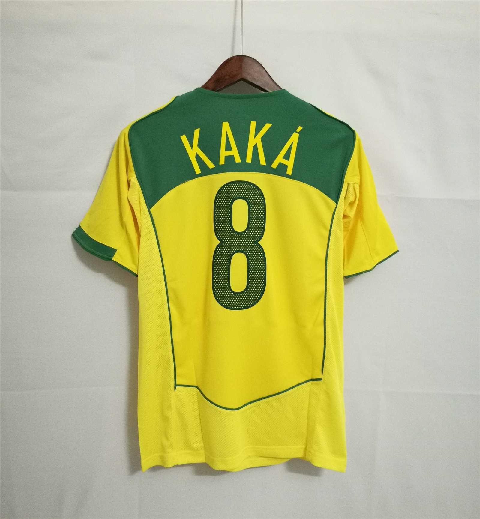 KakÃ¡ Brazil Home Jersey 2004