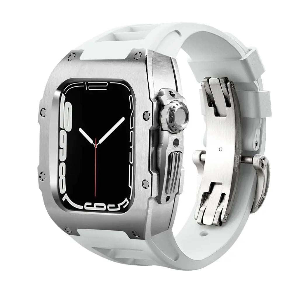 Titanium Case & Silicone Band for Apple Watch 1