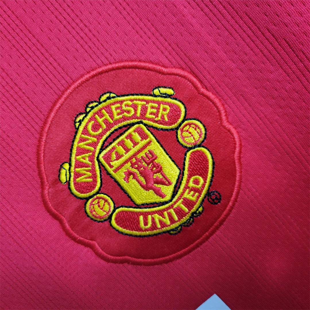Man. United Home Premier League Long Sleeve Shirt 2007/08