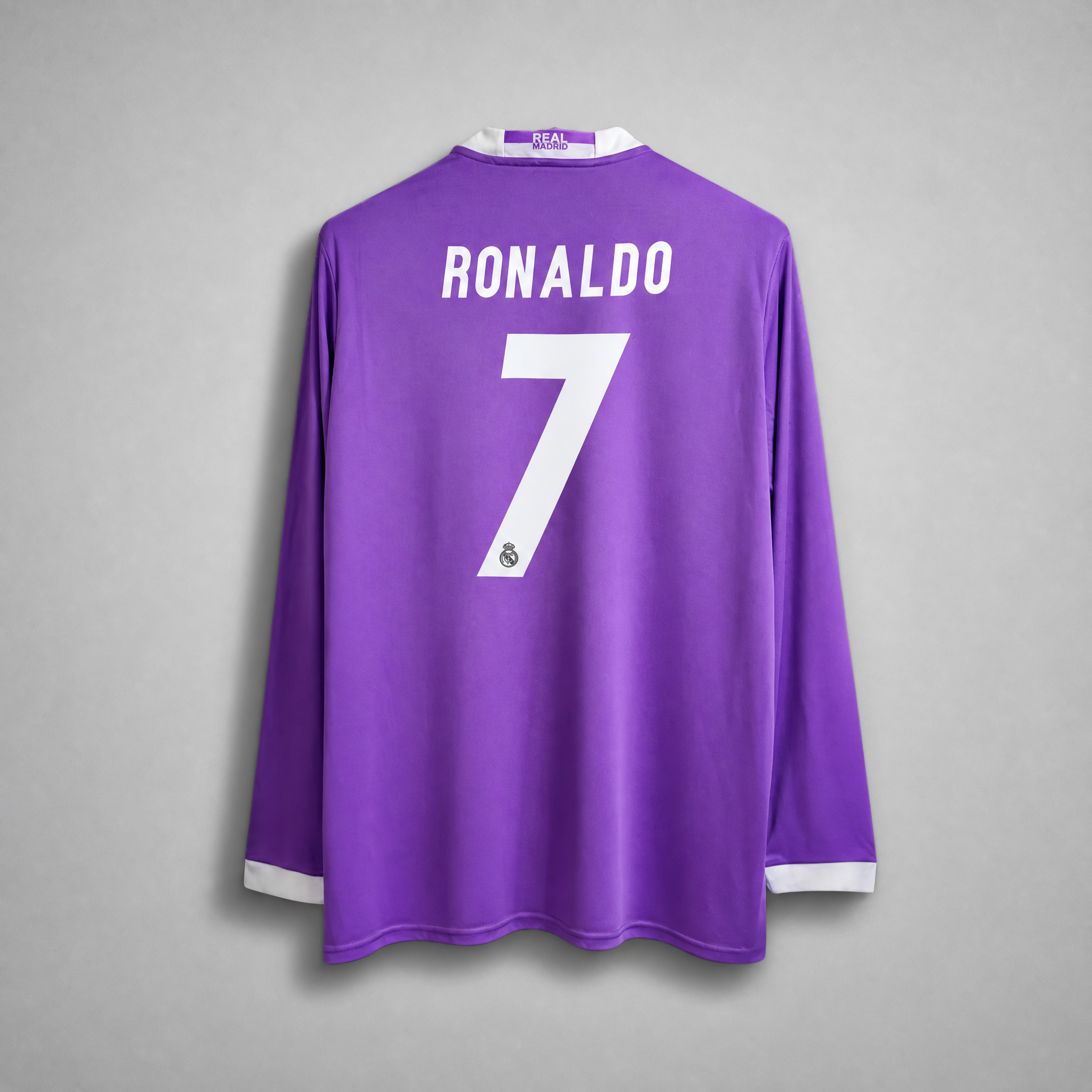 Cristiano Ronaldo CR7 Real Madrid Away Jersey 2017 â€“ Long Sleeve