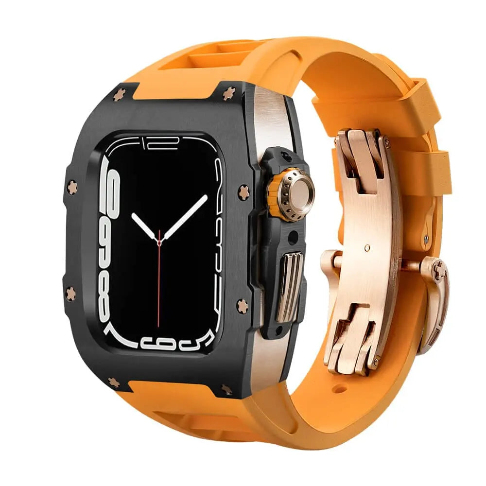Titanium Case & Silicone Band for Apple Watch 1