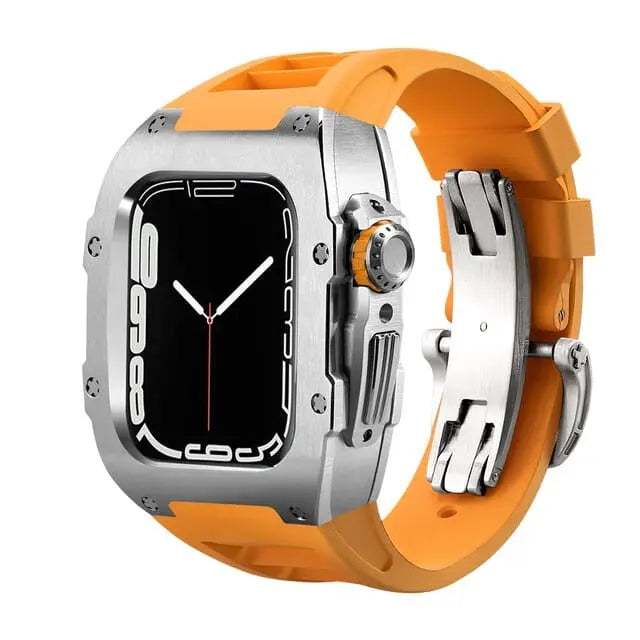 Titanium Case & Silicone Band for Apple Watch 1