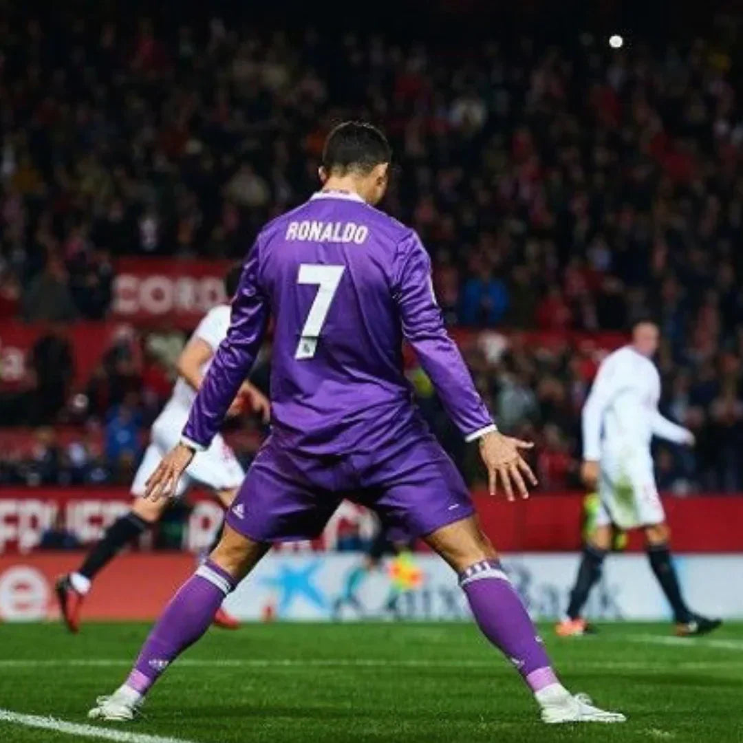Cristiano Ronaldo CR7 Real Madrid Away Jersey 2017 â€“ Long Sleeve

